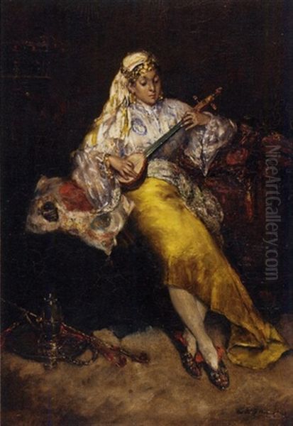 The Entertainer Oil Painting by Charles Emile Auguste Carolus-Duran