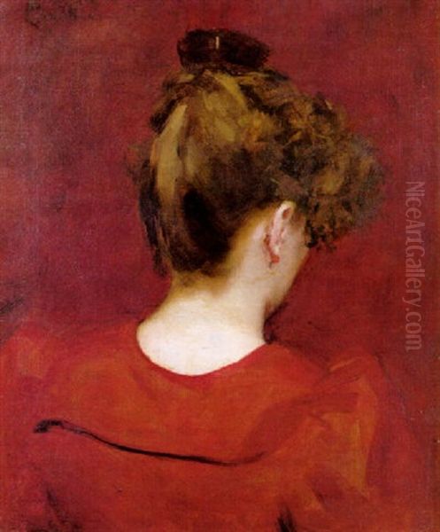 Etude Pour Lilia Oil Painting by Charles Emile Auguste Carolus-Duran