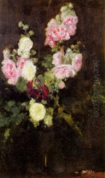 Bouquet De Fleurs Oil Painting by Charles Emile Auguste Carolus-Duran