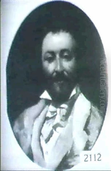 Elegant Man Oil Painting by Charles Emile Auguste Carolus-Duran