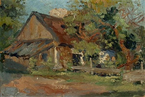 Old Home In Lachine Oil Painting by Paul Archibald Caron