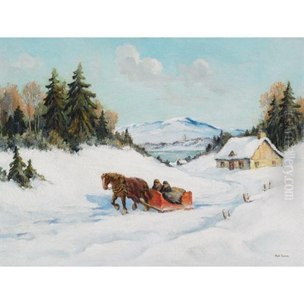 Point Au Pique, P.q., Canada Oil Painting by Paul Archibald Caron