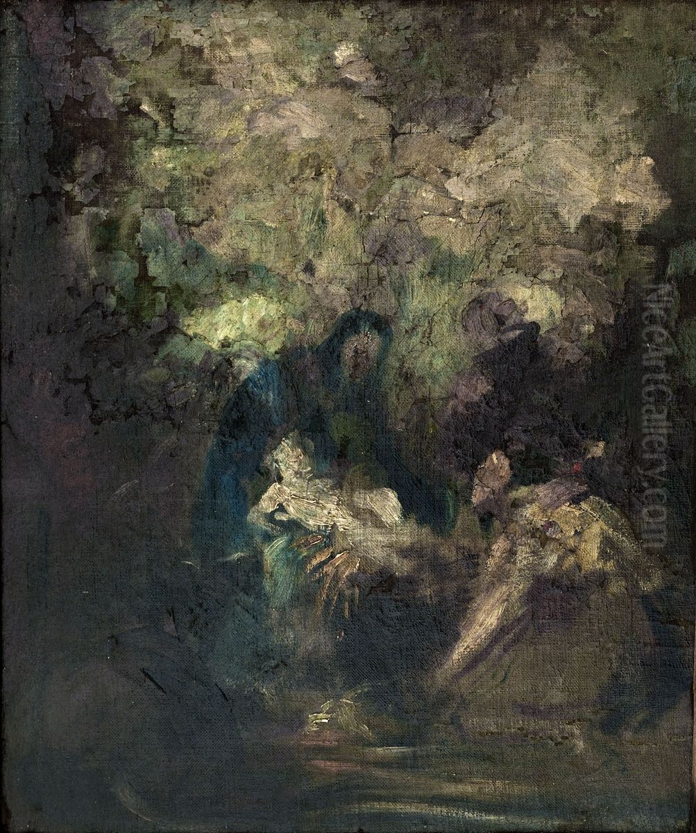 L'adoration Des Bergers Oil Painting by Jean-Baptiste Carpeaux