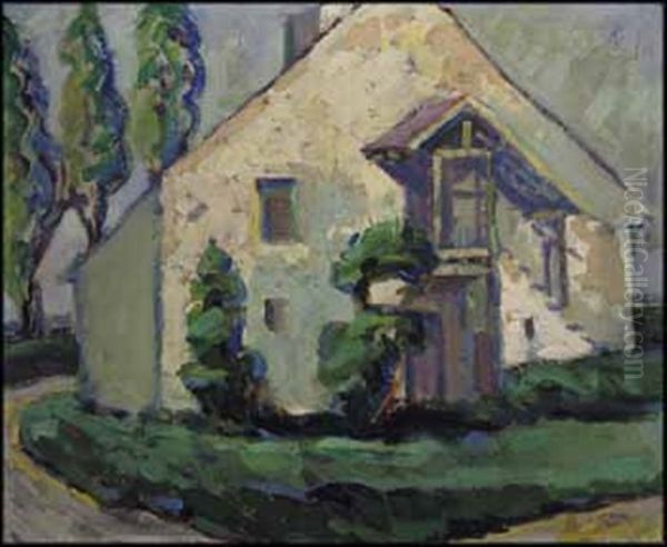 Normandy Cottage Oil Painting by Emily M. Carr