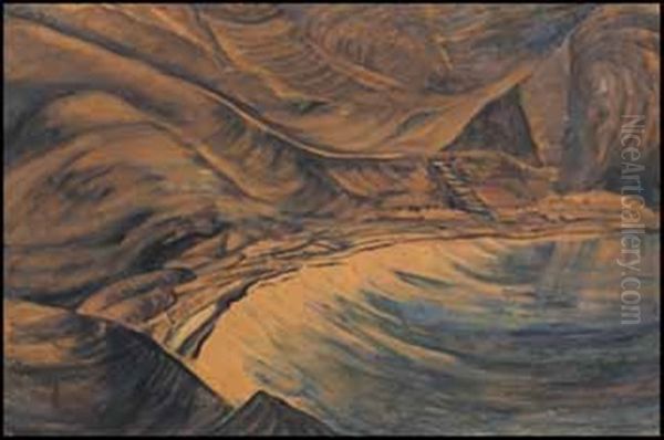 The Cove Oil Painting by Emily M. Carr