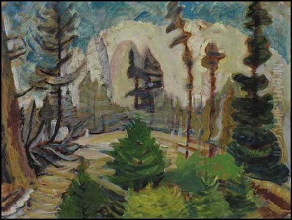 Glade Oil Painting by Emily M. Carr