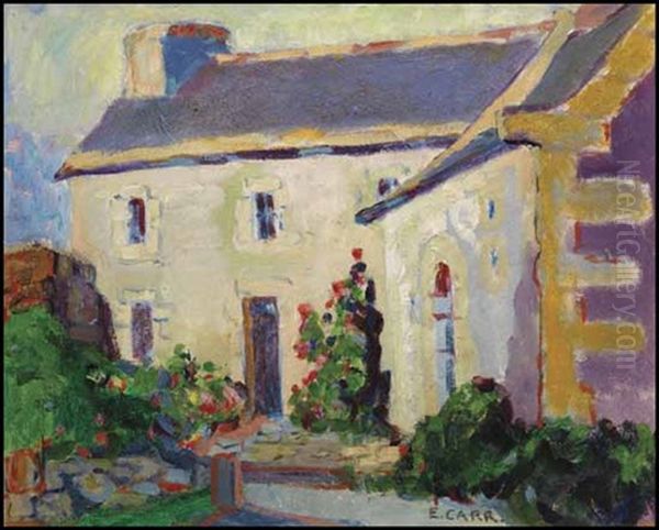 Brittany Scene Oil Painting by Emily M. Carr
