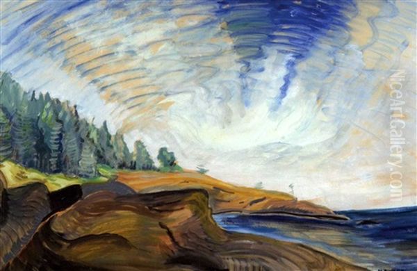 The Point (b.c. Cove) Oil Painting by Emily M. Carr