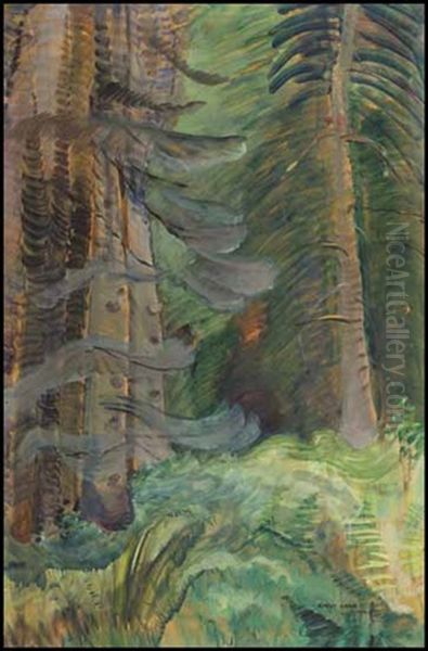 Summer, Mount Douglas (no. 13) Oil Painting by Emily M. Carr