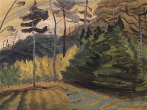 The Forest Oil Painting by Emily M. Carr