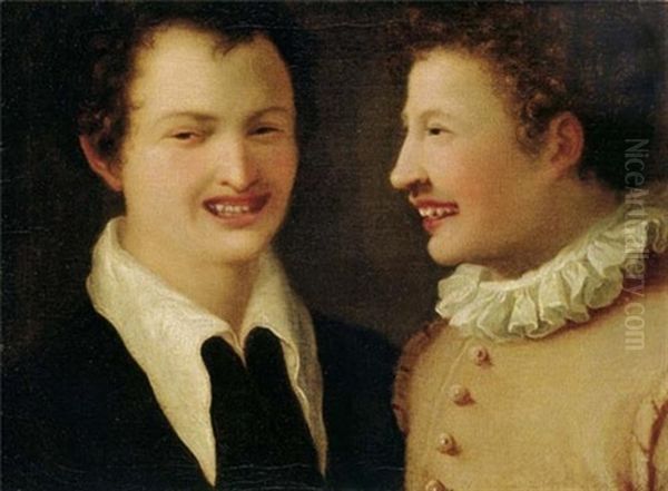 La Risata Oil Painting by Annibale Carracci