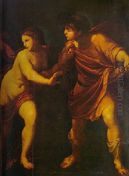 Orpheus And Eurydice Oil Painting by Ludovico Carracci