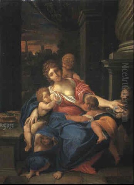 An Allegory Of Abundance Oil Painting by Ludovico Carracci