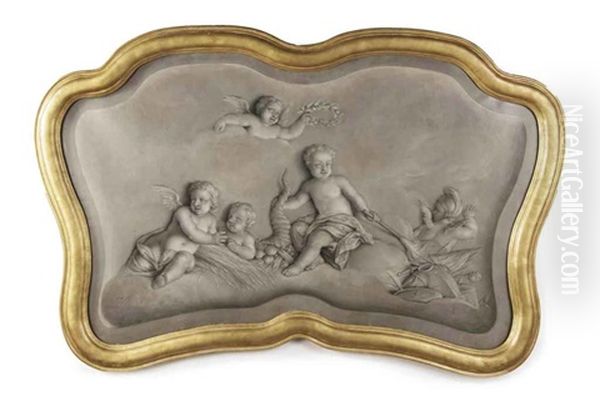 Allegory Of Abundance Oil Painting by Hendrik Carre the Younger