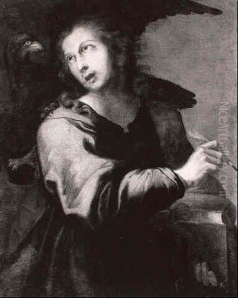 S. Giovanni Evangelista Oil Painting by Juan Carreno De Miranda