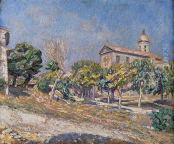 Eglise En Provence Oil Painting by Augustin Carrera