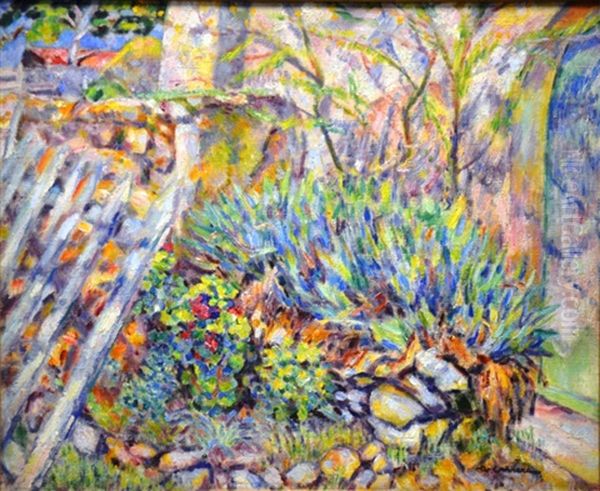 Mas En Provence Oil Painting by Augustin Carrera