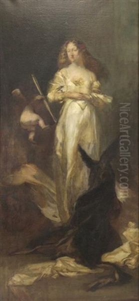 Peau D'ane Oil Painting by Eugene Carriere