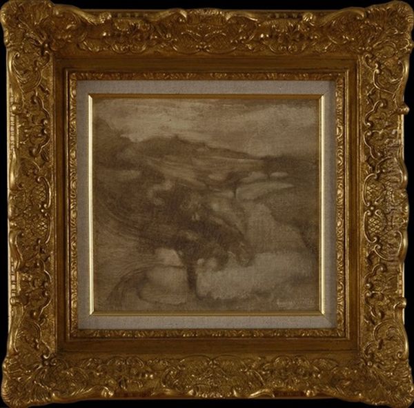 Untitled (landscape) Oil Painting by Eugene Carriere