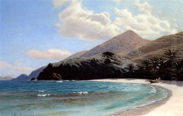 Parti Fra St. Thomas Oil Painting by Andreas Christian Riis Carstensen