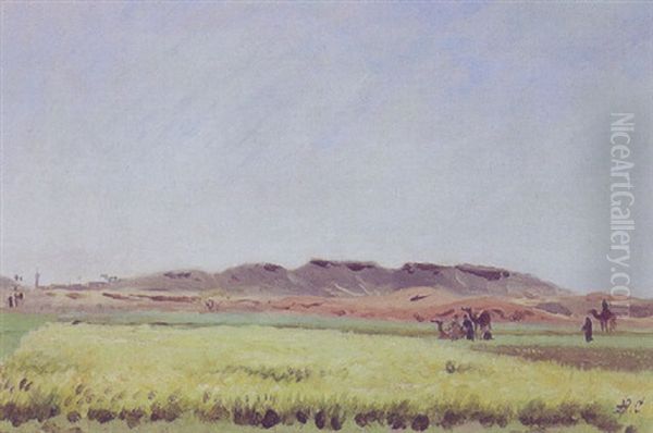 Aegyptisk Slette Oil Painting by Andreas Christian Riis Carstensen