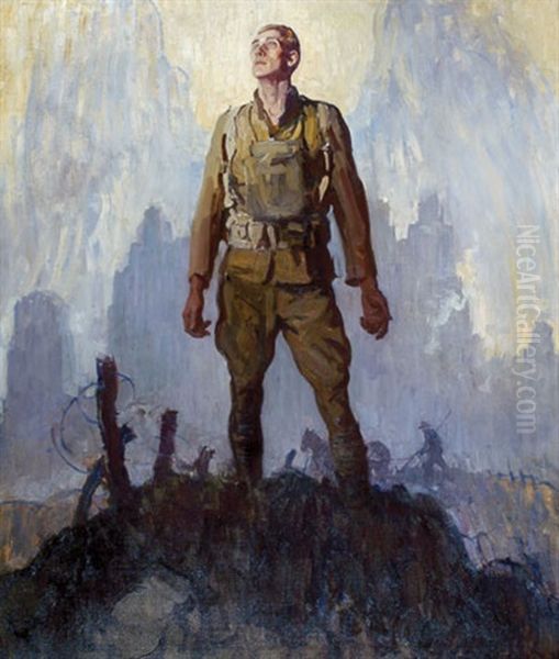 Turning Swords Into Plowshares Oil Painting by Pruett Carter