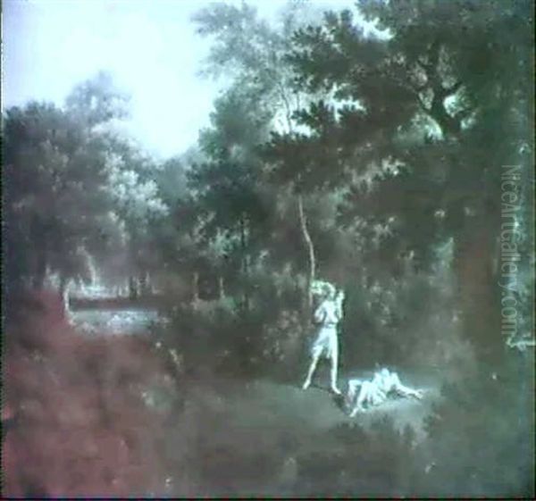 Cephalus And Procris Oil Painting by Richard Carver