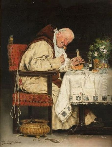 To Your Good Health Oil Painting by Antonio Casanova y Estorach