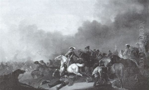 Reitergefecht Oil Painting by Francesco Giuseppe Casanova