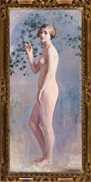 Desnudo Femenino Oil Painting by Ramon Casas