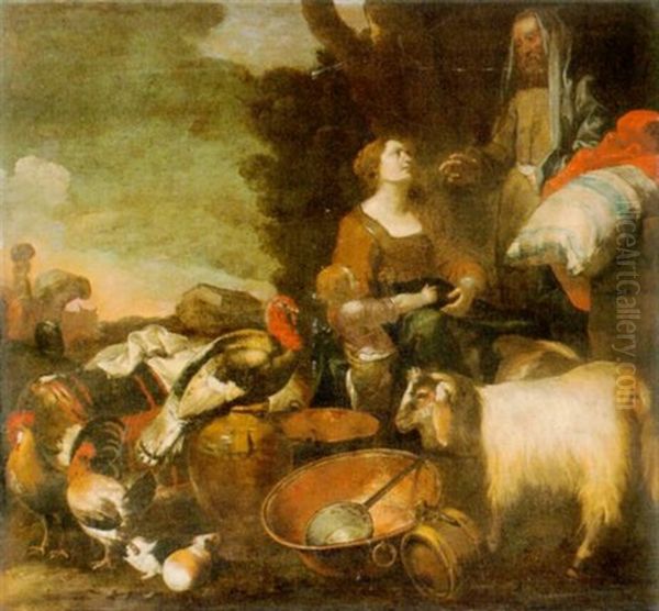 Vor Der Sintflut Oil Painting by Giovanni Agostino Cassana