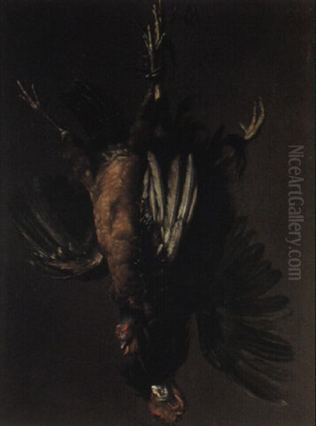 Natura Morta Con Volatili Oil Painting by Giovanni Agostino Cassana