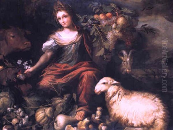 I Doni Della Terra Oil Painting by Giovanni Agostino Cassana