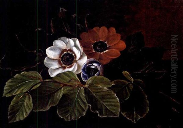 Gardmertal Mit Huhnerstock Oil Painting by Gustave Eugene Castan