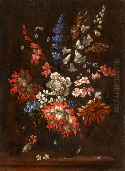 A Floral Still Life Oil Painting by Pieter Casteels III