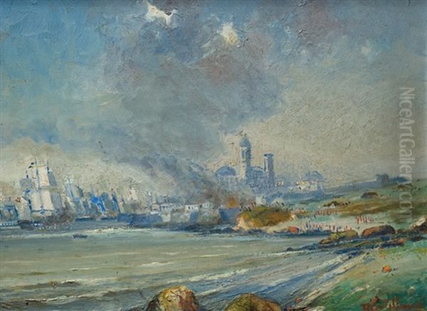 Batalla Oil Painting by Roberto Castellanos