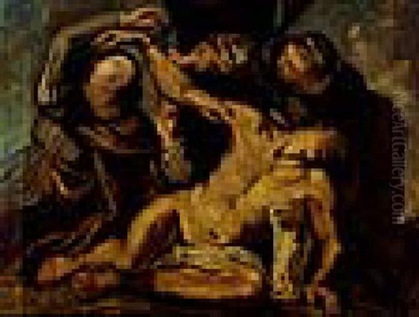 San Sebastiano Curato Dalle Pie Donne Oil Painting by Valerio Castello