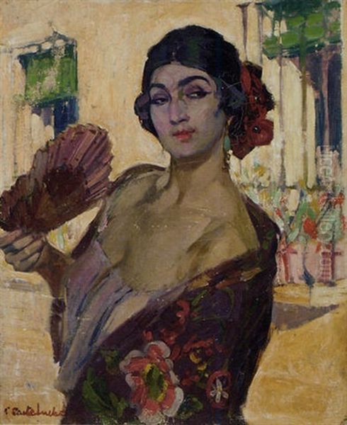 The Spanish Dancer Oil Painting by Claudio Castelucho