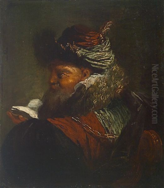 Bildnis Eines Orientalischen Fursten Oil Painting by Giovanni Benedetto Castiglione