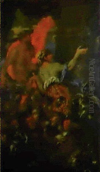 Deucalion Et Pyrrha Oil Painting by Giovanni Benedetto Castiglione