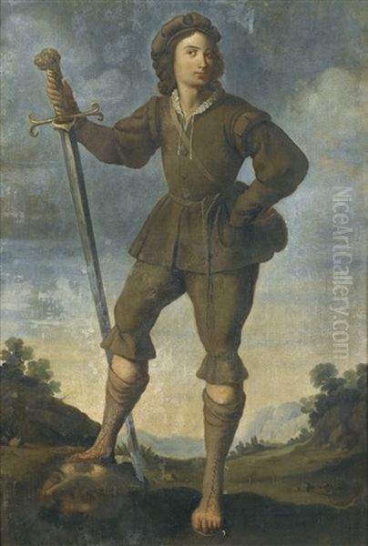 David Oil Painting by Antonio Del Castillo Y Saavedra