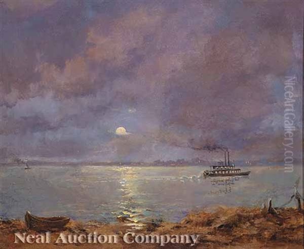 Ships That Pass In The Night Oil Painting by George Frederick Castleden