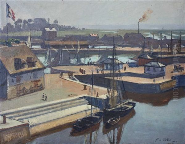 Le Port, Les Bassins Animes Oil Painting by Paul De Castro