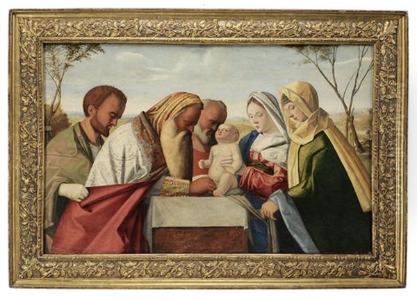 The Circumcision, After Giovanni Bellini, Italian, 1425 - 1516 Oil Painting by Vincenzo di Biagio Catena