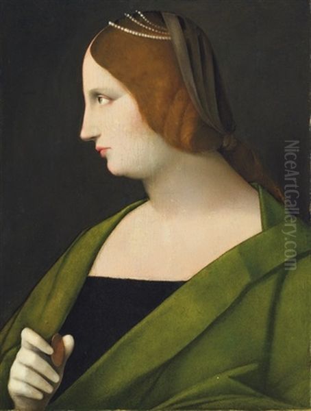 Portrait Of A Lady Oil Painting by Vincenzo di Biagio Catena