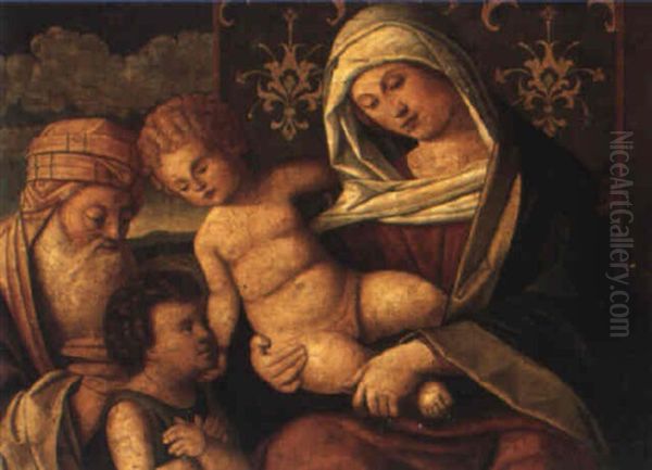 The Holy Family With The Infant St. John The Baptist Oil Painting by Vincenzo di Biagio Catena