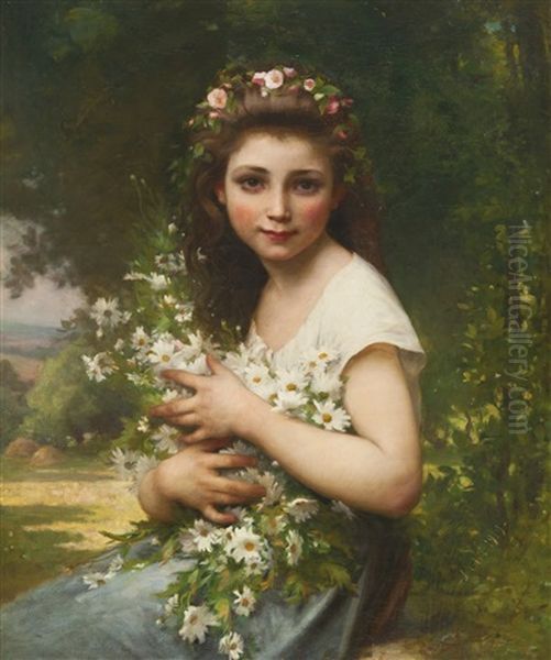 Plasirs Des Champs Oil Painting by Jules Cyrille Cave