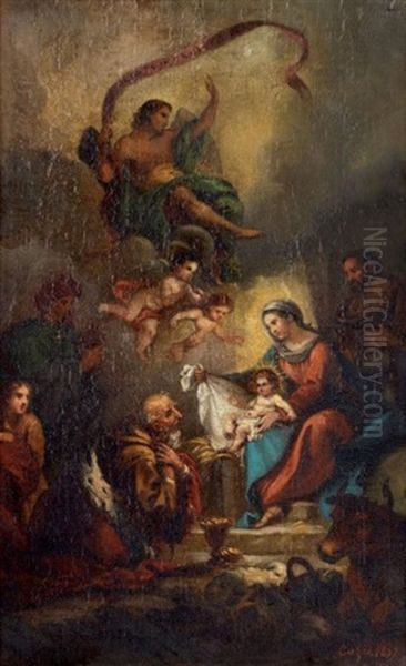 Adoration Des Mages Oil Painting by Romain Cazes