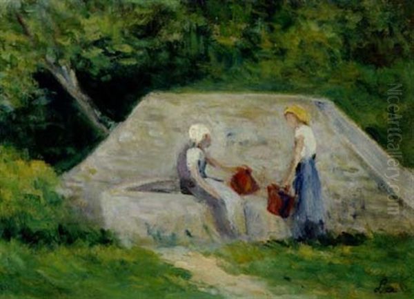 Paysage Marin Oil Painting by Marie, Nee Guillet Cazin