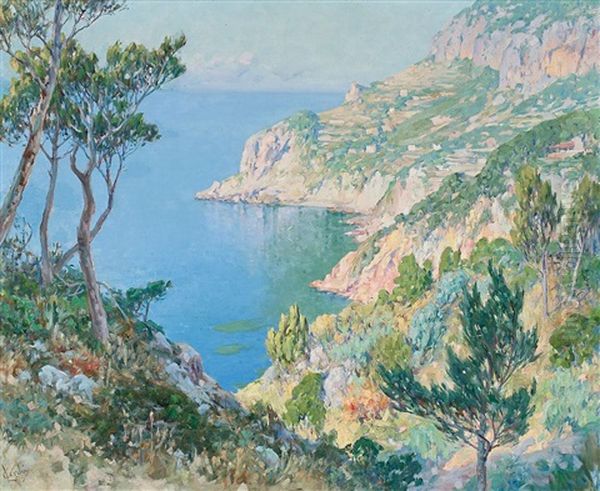 Costa De Santanyi, Mallorca Oil Painting by Lorenzo Cerda y Bisbal